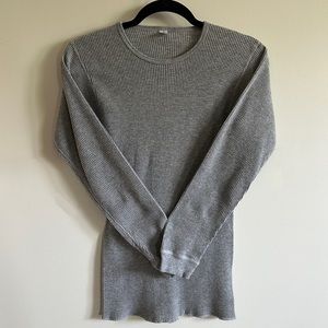 🔥SALE🔥 Lady Morgan Gray Thermal Long Sleeve Sweater Top
